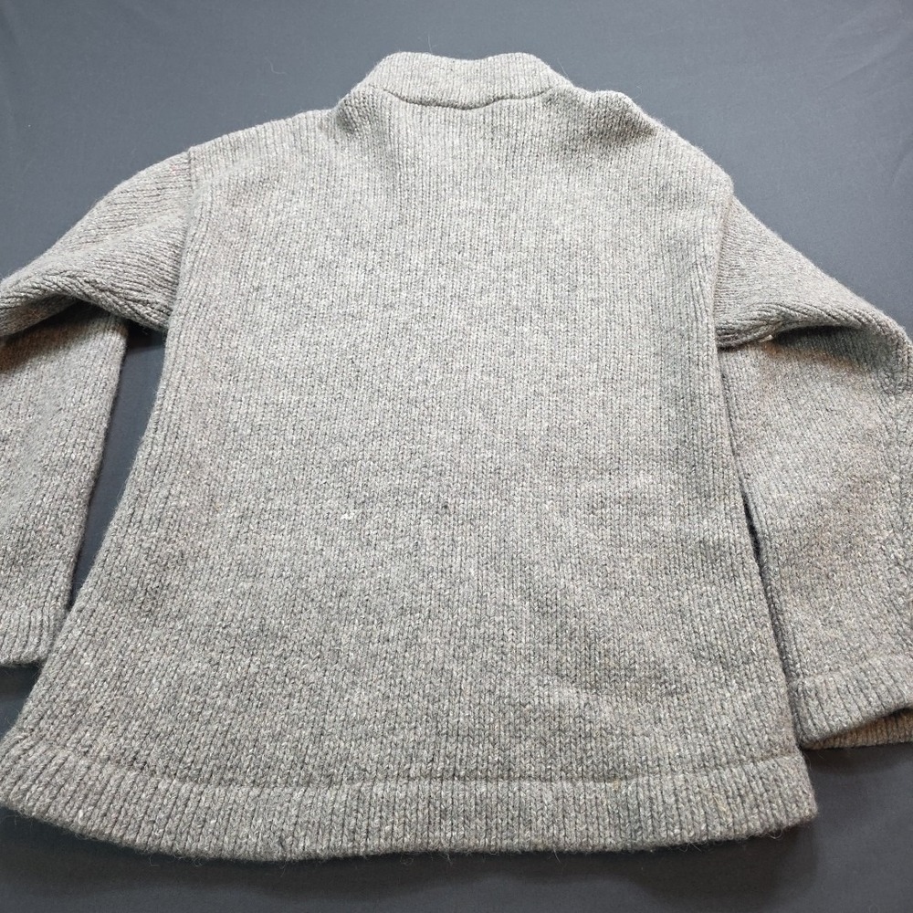 Vintage Hand Knit Cowichan Style Sweater Size L Wool Western Please See Photos - Picture 4 of 8